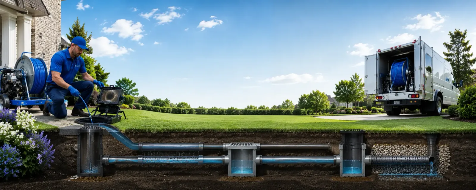 Outdoor drain cleaning information for Galva, IL